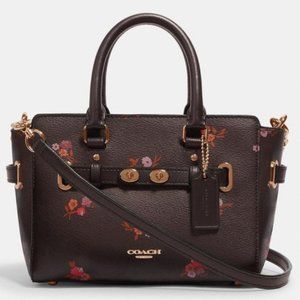 NWT Coach Mini blake bouquet floral satchel